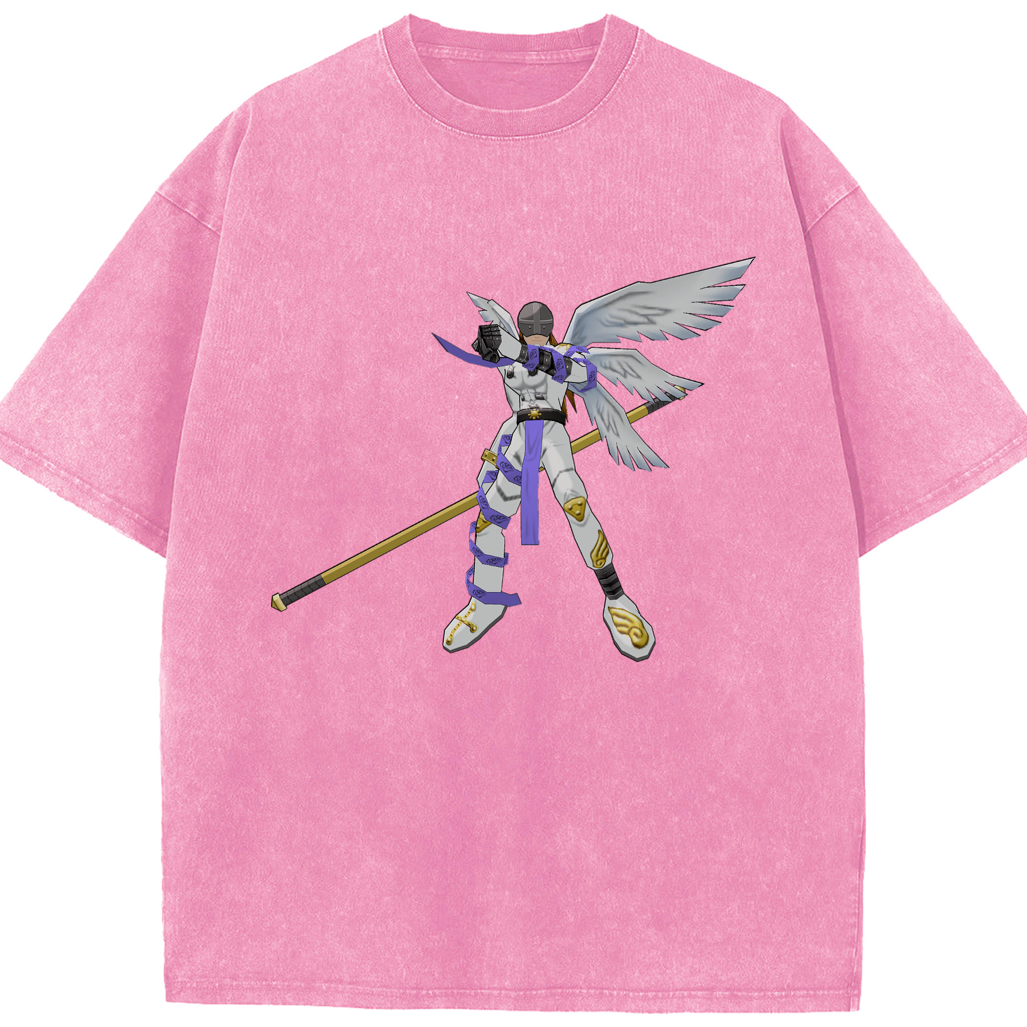 （画像用） Digimon デジタルモンスター/デジモン 綿100% ヴィンテージ風 半袖Tシャツ（フロントプリント）